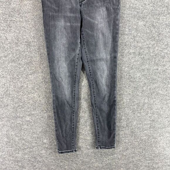 Pacsun Jeggings Women 24 Gray Denim Medium Wash High Rise Ankle Flat Front Skinn - Picture 4 of 11